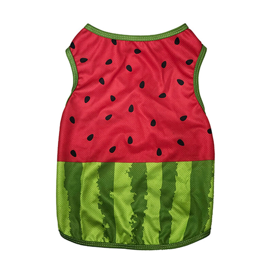 Pet Cooling Vest Lightweight Watermelon Pattern Dog Ice-cooling Harness Clothing for Puppies Dogs, s