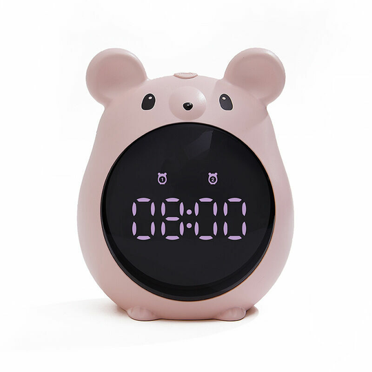 Digital alarm clock digital clock alarm clock mouse elf alarm clock (pink
