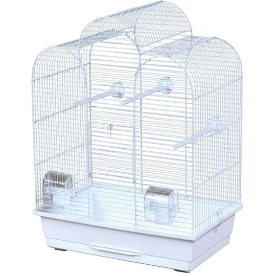 Parakeet Cage Dara 45x28x61.5 cm White Flamingo White