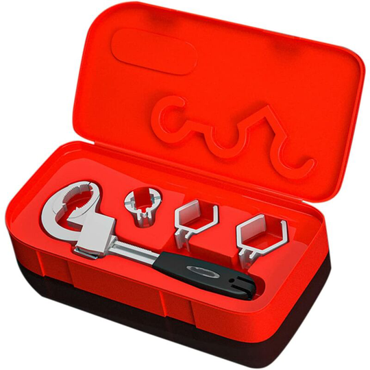 Aougo - Sink Wrench 80mm Faucet Wrench Multifunctional Bathroom Sink Water Pipe Large Opening Adjustable Wrench Special Repair Tool