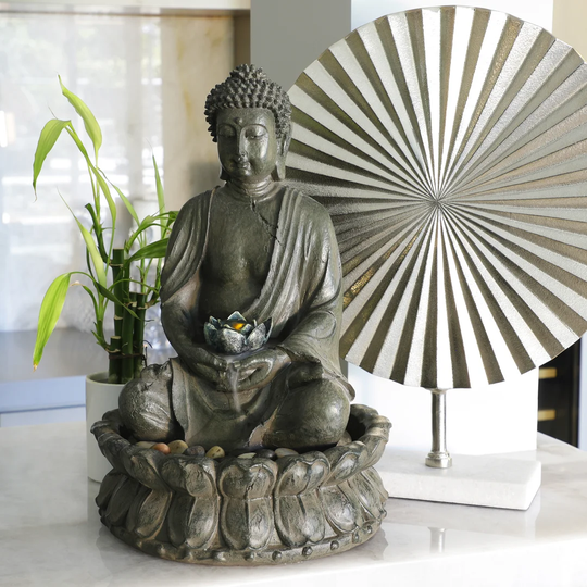Kist Resin Buddha Fountain with Light