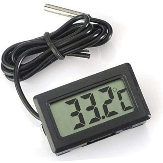 Joorrt - 1pc Digital lcd Display Refrigerator Thermometer Thermostat Oven Thermometer Freezer Temperature Electronic Hygrometer with Probe (Size : 2M