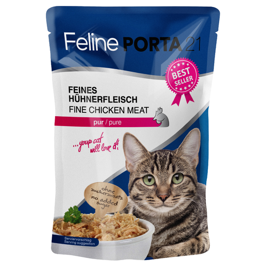 Feline Porta 21 Pouches Saver Pack 12 x 100g - Chicken Pure