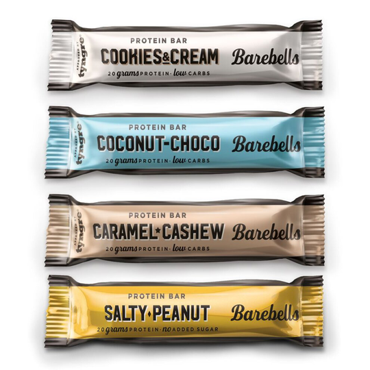 (Chocolate & Coconut) Barebells Protein Bar Low Sugar Workout Training Muscle Growth Snack- 12 x 55g