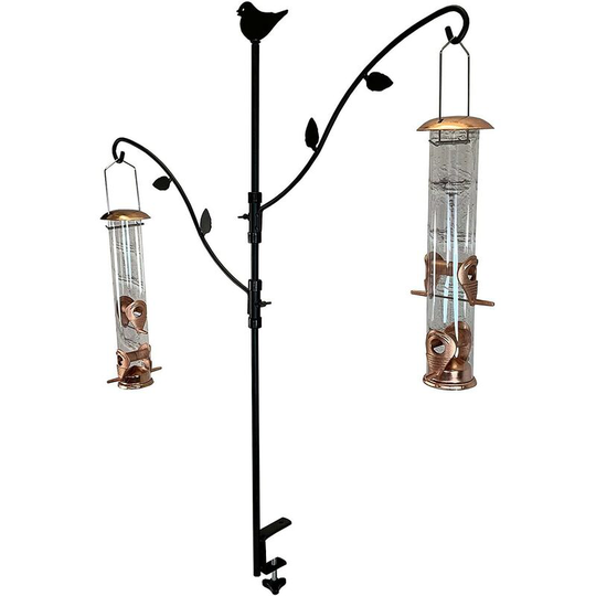 Brownsea Balcony Bird Feeding Station with Two Copper Feeders