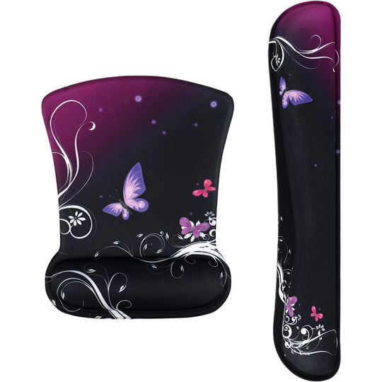 Mouse Pad, Ergonomic, with Wrist Rest, for Mouse and Keyboard