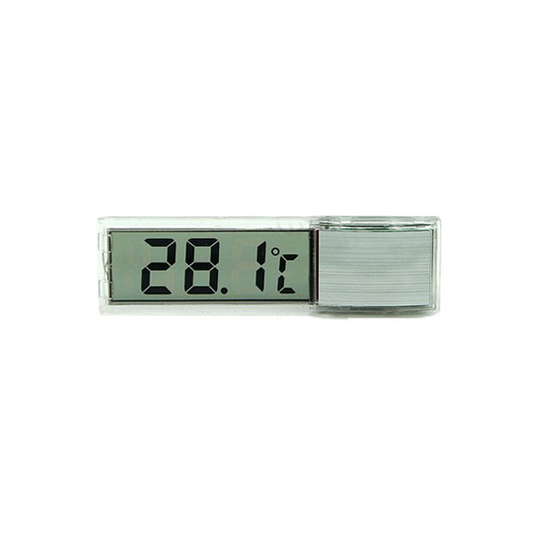 Aquarium Thermometer, 2 Pack Aquarium High Sensitivity Digital Thermometer, Two Side Stickers, Accuracy Up to 0.1 Degree (Silver)