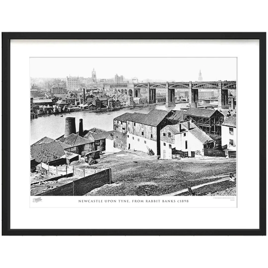 'Newcastle upon Tyne, from Rabbit Banks C1898' by Francis Frith - Picture Frame Photograph Print on Paper
