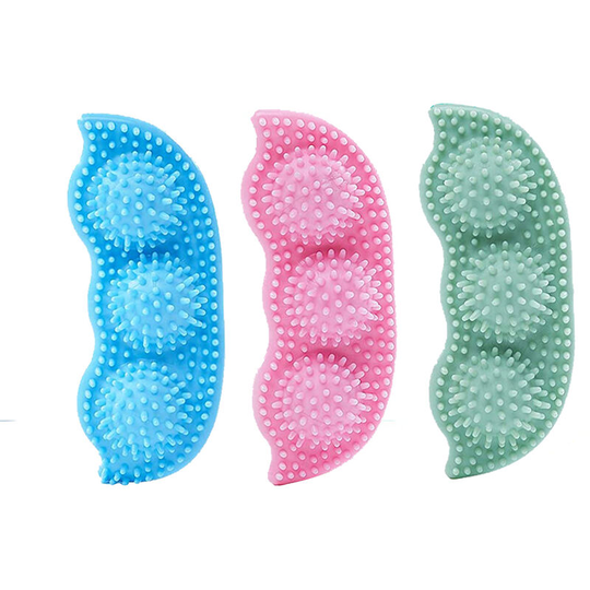 Lifcausal - 3 Pcs Dog Pea Teething Stick, Pet Chew Educational Toy, tpr Teeth Cleaning Toys Soothe Pain of Teeth Growing, Both Small Dogs & Medium