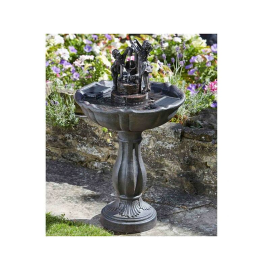 Solar Tipping Pail Garden Water Feature Fountain Bird Bath 1150110 - Smart Garden