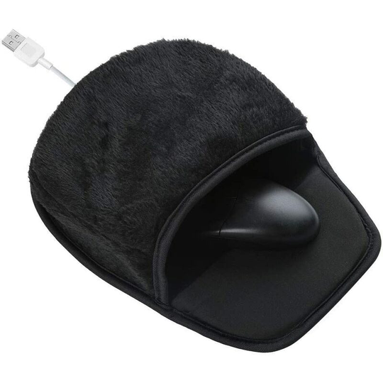 Usb Heated Mouse Pad Mouse Hand Warmer with Wrist Pad Warm Winter Pink