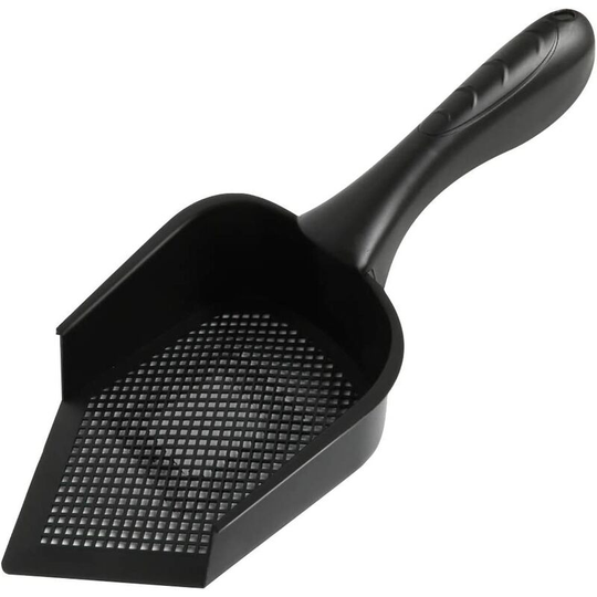 Pointed Cat Litter Shovel Wall Mount Holder, Durable Lightweight Plastic Cat Poop Shovel with Long Handle, Pet Cleaning Supplies