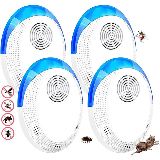 4 Packs Mouse Repellent, Ultrasonic Mosquito Repellent (European regulations)