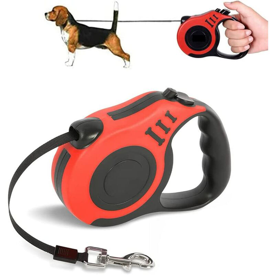 Naxunnn - Small and Medium Dog Walking Rope, Automatic Retractable Reflective Rope, Dog Lead, Telescopic Troaction, Suitable for Small and Medium