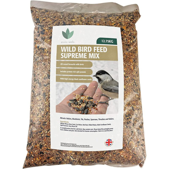 Wild Bird Feed Supreme Mix 12.75kg... - Enviro Works
