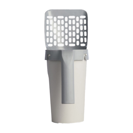 Premium Cat Litter Scoop with Stand, with Waste Container, Cat Litter Sieve Scoop (No Garbage Bag) - Muff