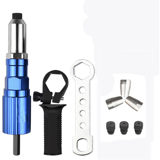 Electric Rivet Gun 9mm Rivet Nut Gun Drill Adapter Riveting Tool Nut Pull Rivet Tool