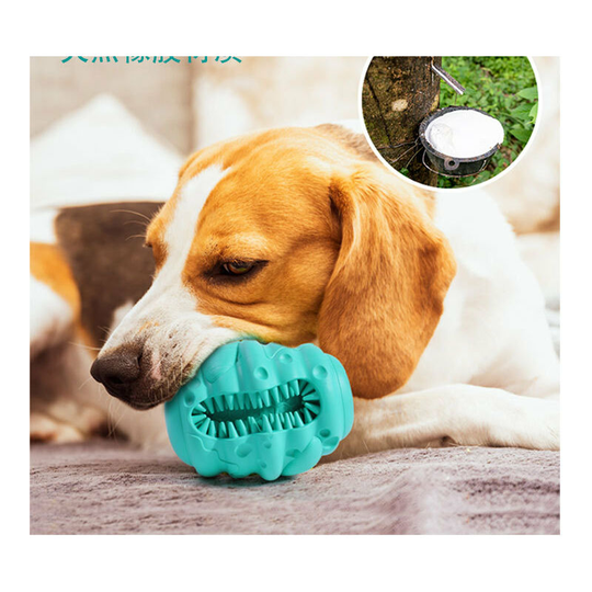 Medium Large Puppy Pet Interactive Teeth Cleaning Toy, Indestructible Big Dog Toy, Natural Rubber Chew Toys Blue