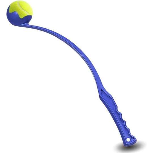 Dog Ball Launcher for Dogs Chase Fetch Game Toys for Large Medium Small Dogs Throwing Tennis Ball Portable Hands Free Ball Launcher Pick Up and Throw