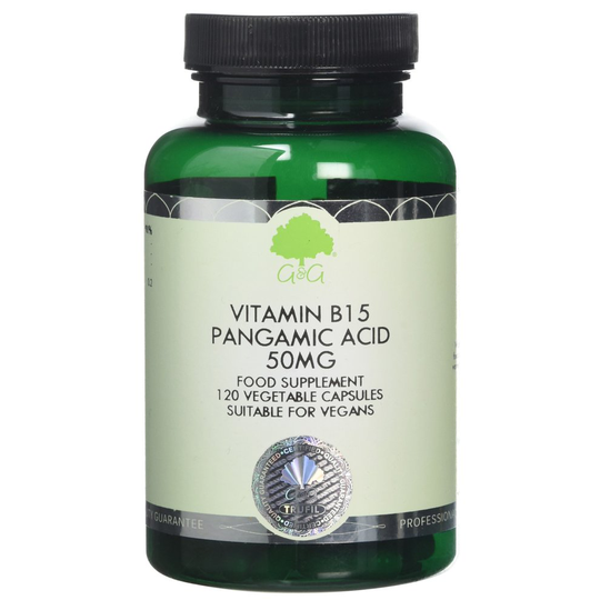 G&G Vitamins 50 mg Vitamin B15 Pangamic Acid Capsules