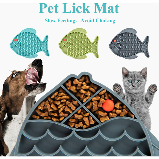 Superseller - Dog Lick Mat Slow Feeding for Pet Cat Calming Treats & Anxiety Relief Boredom Reduction for Bathing Grooming Training Super Adhesion