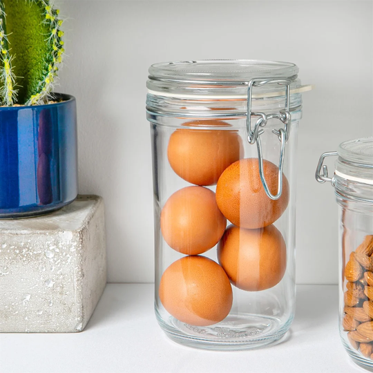 Metal 4 Piece Storage Jar Set