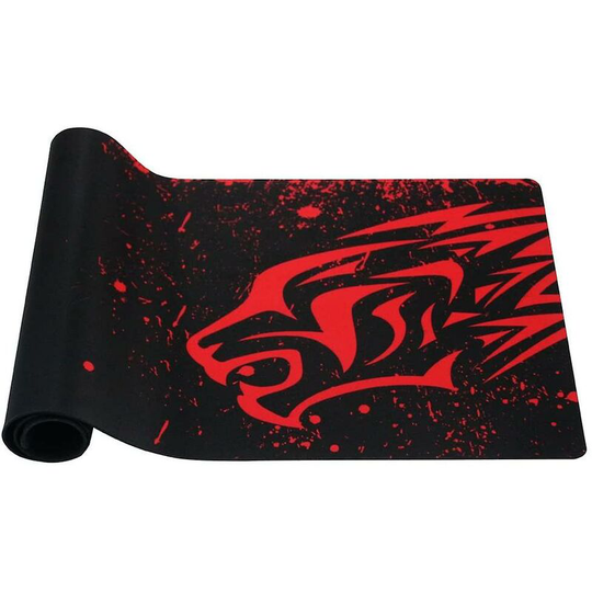 Thsinde - Red Leopard- Extra Long Large Xl Gaming Desk Mat Smooth Surface Non-slip Rubber Mouse Pad Mat With Designs For Office And Gamers