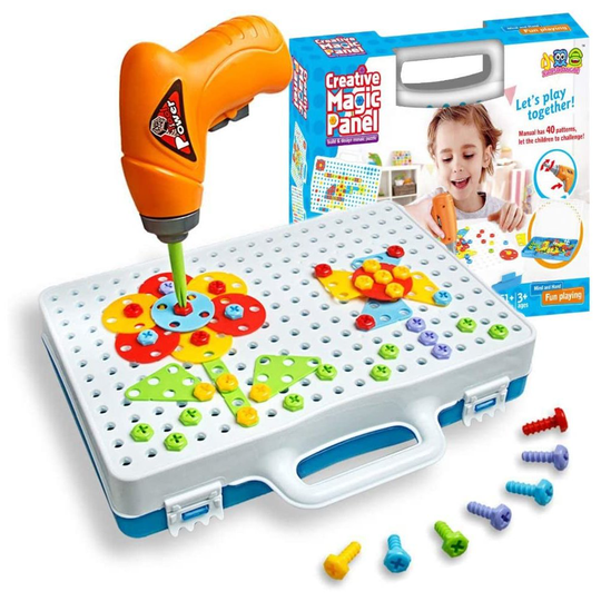 SHAWE 3D Take Apart Toy - Creative Construction Toy Kit - Puzzles Assembly DIY Play Toy Set with Storage Box