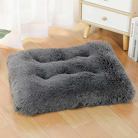 Joorrt - Dog Bed Extra Large Washable Crate Mattress Soft Non Slip Pet Fleece Cushion 94*63cm
