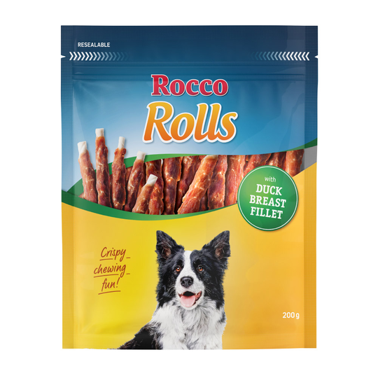 Rocco Rolls Chew Sticks - with Duck Fillet (200g)