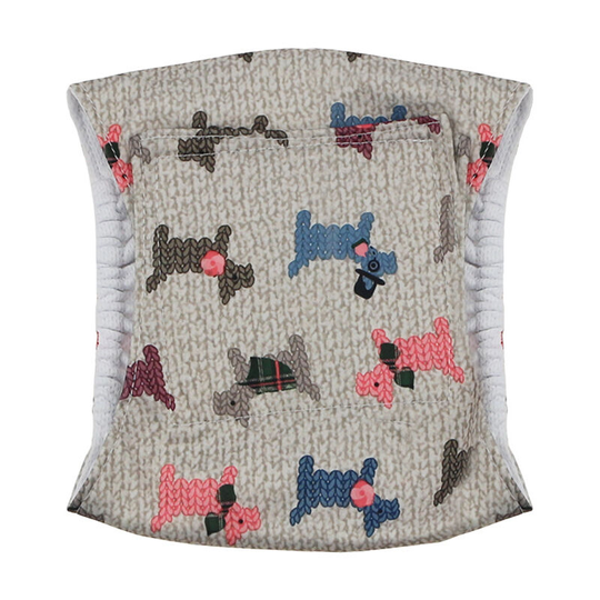 Washable Dog Nappies - Velcro adjusts the size - Prevents harassment, Male Dog Choice, Gentleman xl puppy