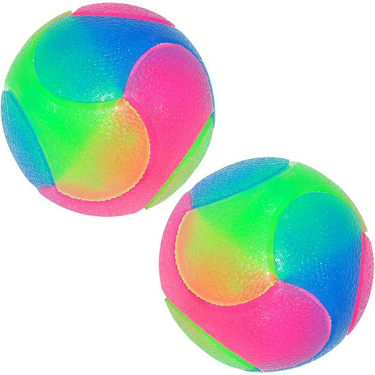 Dog and cat toy ball, luminous ball for dog, led jumping ball for pets, funny toys (2 pieces)