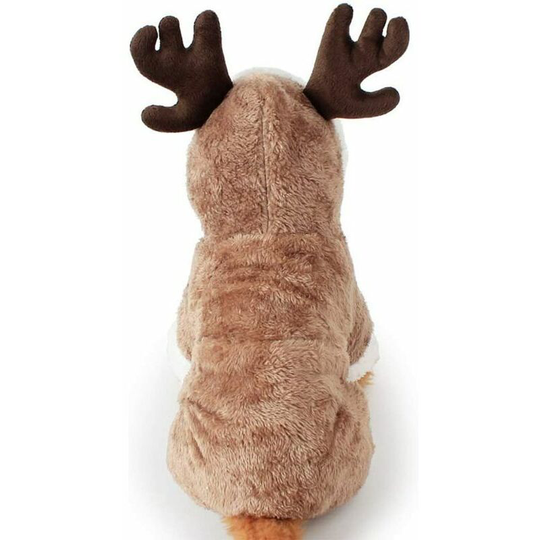 Cute Hooded Christmas Clothes Warm Winter Reindeer Deer Moose Fleece Clothes For Cats Dogs Christmas Costume For Teddy Yorkshire Terrier Chihuahua (l)