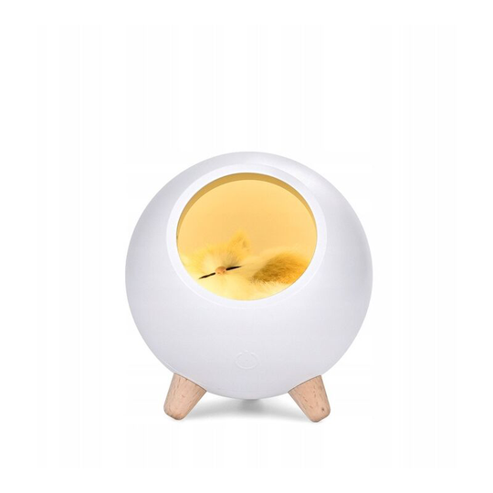 Baby Nake Bedside Light Animal Domestic Atmosphere Light White Kitten