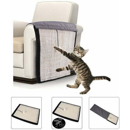 Cat Scratcher Cat Scratch Pad with Nails Cat Nail Trim Furniture Protector Anti-scratch Cat Training Pad Cat Scratch Deterrent