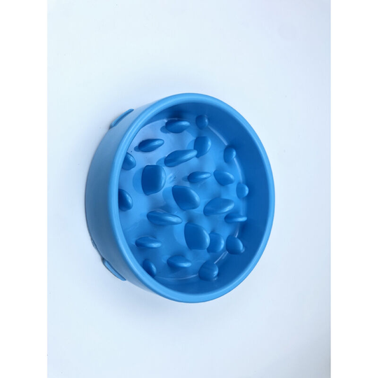 Blue Slow feeder, pet bowl slow food bowl feeder anti-choking slow food bowl bottom foot pad thickened practical dog bowl pet dog licking bowl, puppy