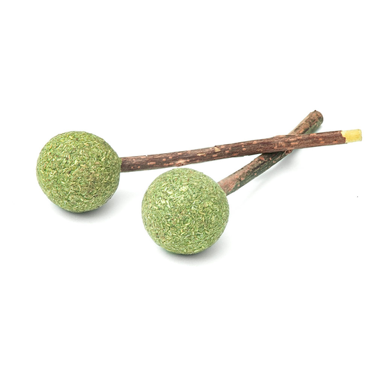 AumĂ¼ller Silver Vine Dental Lollipop Cat Treat - 1 Set (2 pieces)