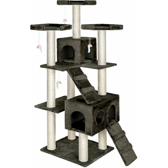 Cat tree scratching post Knuti - cat scratching post, cat tower, scratching post - anthracite - anthracite