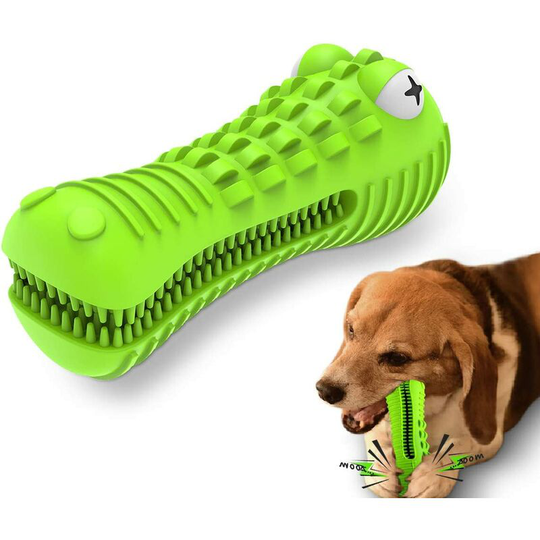 Dog Toy Indestructible Dog Toy Dog Gift Squeaky Dog Chew Toy for Large and Medium Dogs Heavy Duty Natural Rubber to Chew (green)
