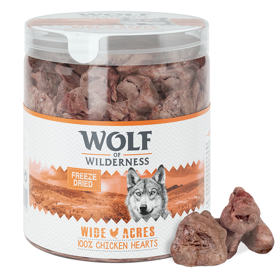 Wolf of Wilderness RAW Freeze-dried Snacks - Chicken Hearts (70g)