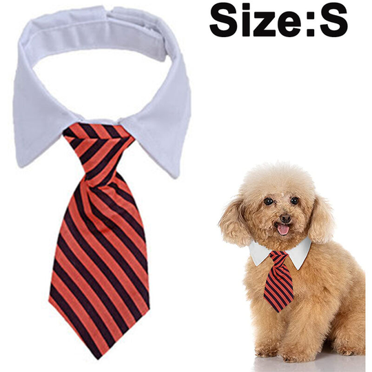 1 Pieces Adjustable Pets Dog Cat Bow Tie Pet Costume Necktie Collar for Small Dogs Puppy Grooming Accessories, black and red, s
