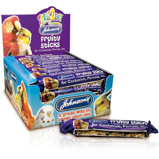 Johnsons Veterinary Fruity Stick Cockatiel Treat (45g) (May Vary) - May Vary