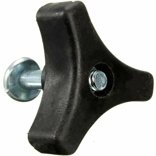 2 Pack Triangular Lawn Mower Handle Screw Nut Bolt Handle Replacement Parts Garden Tool Accessories for Honda Lawn Mower/Lawn Machine (Black)