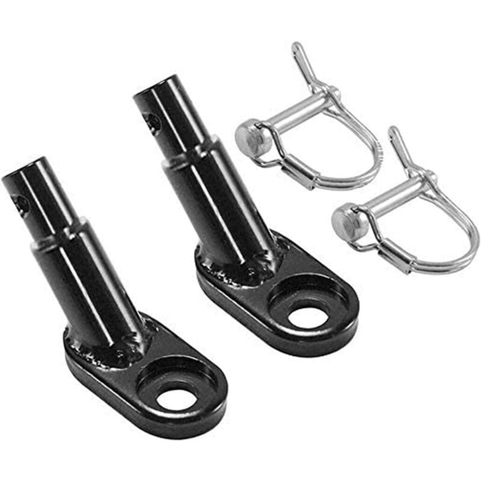 Replacement Steel Hitch Adapter for Most Bike Trailers (Black, 2pcs)