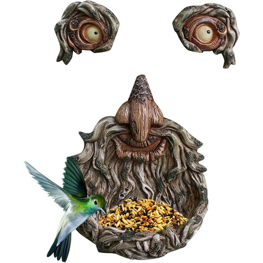 Tree Face Garden, Old Man Tree Face Decor, Whimsical Resin Hugger Tree Faces