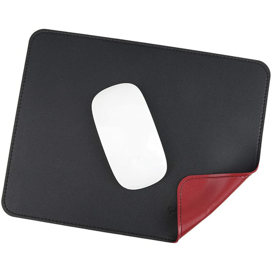 Mouse Pad, Double Sided pu Leather Mousepad, Ultra Smooth Waterproof Mouse Pads with Stitched Edges for Computer, Office, Home, Work, Study