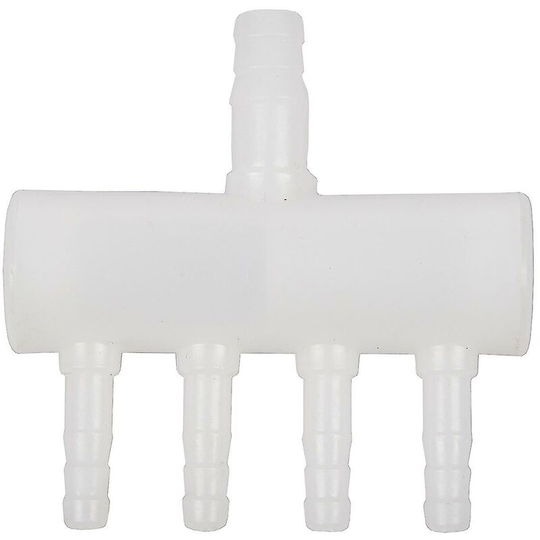 Plastic 4 -way aquarium with oxygen tube Splitter tap with tap