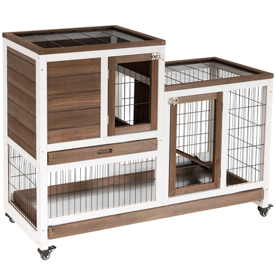Lillie Weather Resistant Rabbit Hutch with Ramp