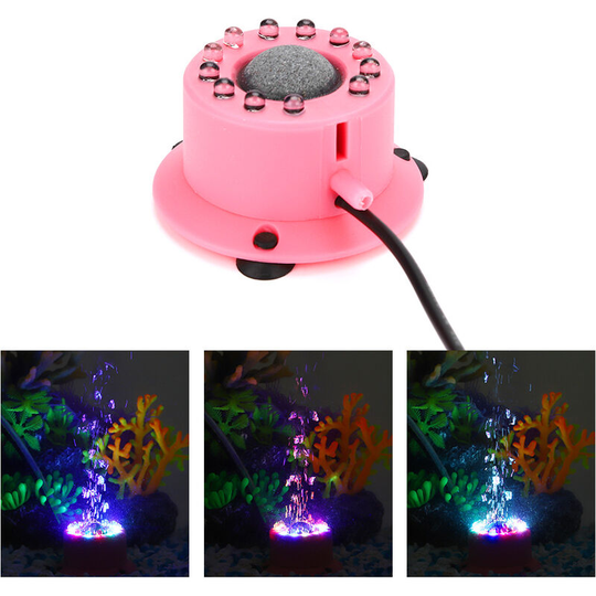 Aquarium Light Waterproof Mini Bubble led Light Four Color Changeable Aquascape Aquarium Light Lighting Lamp Diving Light Oxygenation