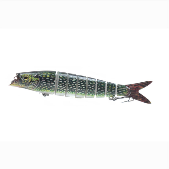 5.5in / 0.76oz Bionic Multi Jointed Hard Bait s Swimming Action Fishing Lure 8 Segment Sinking Fishing Lure vib Bait Crankbait 3D Eyes Lifelike